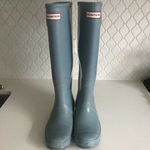 Teal Tall Hunter Rain Boots Euro 39
